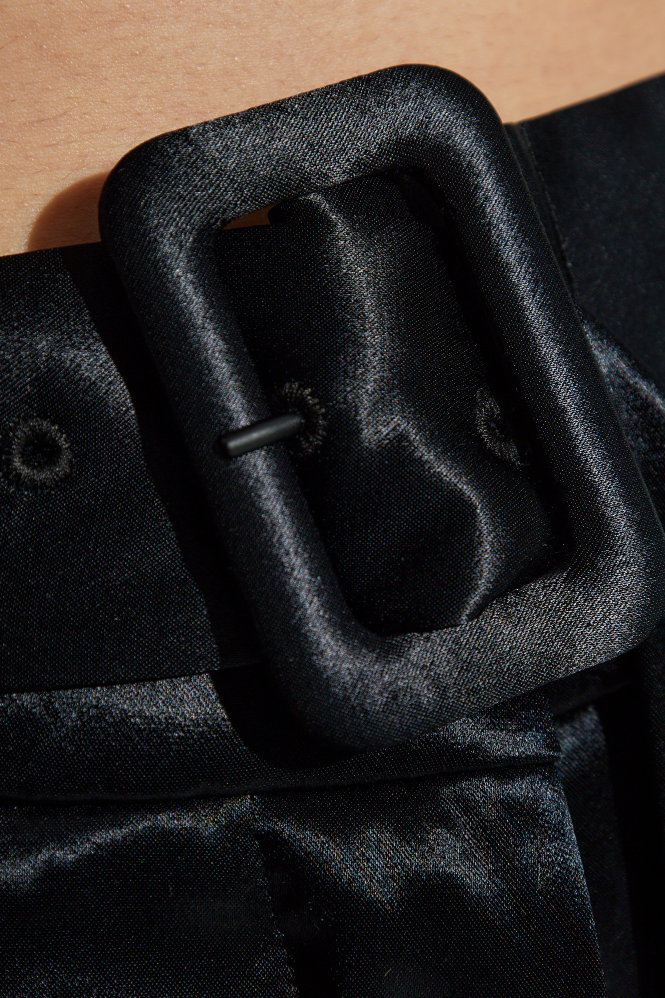 FERRAGAMO Satin trousers with belt | Women's Clothing | Vitkac